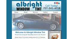 Desktop Screenshot of albrightwindowtint.com